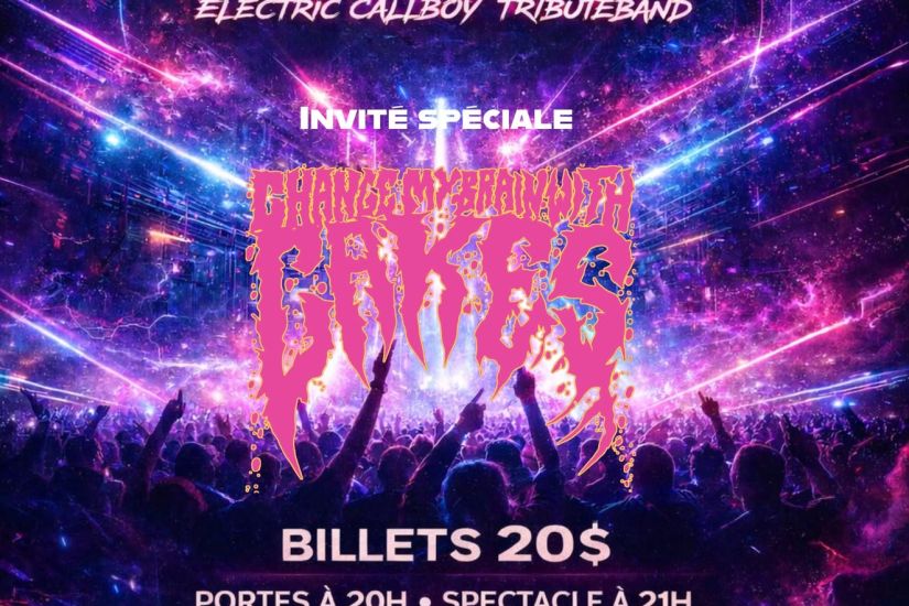 Tekkno Tribute Electric Callboy avec Change My Brains With Cakes