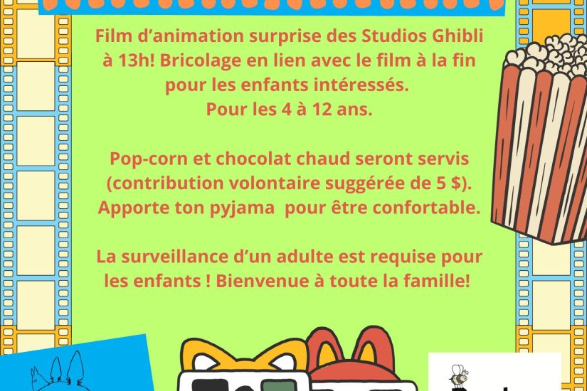 Ciné-Pyjama et bricolage!